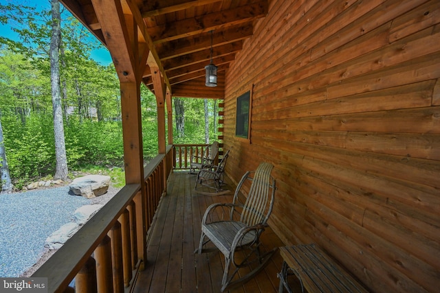 90 Biltmore Ridge Trl, Mc Henry, MD 21541 - view of wooden deck