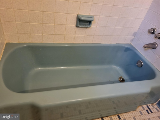5900 Arbroath Dr, Clinton, MD 20735 - full bathroom featuring a tub with jets and tile patterned floors