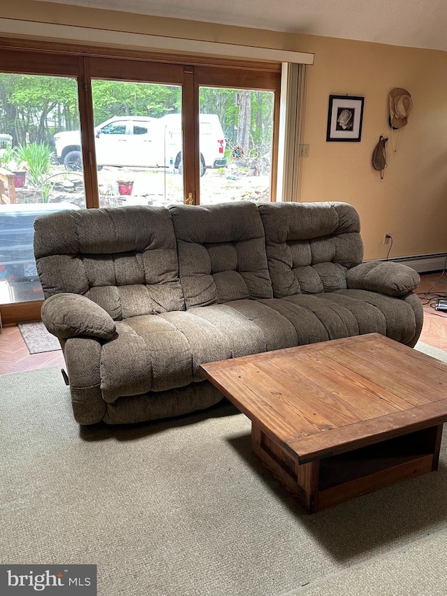 202 Tepee Dr, Pocono Lake, PA 18347 - living room with baseboard heating