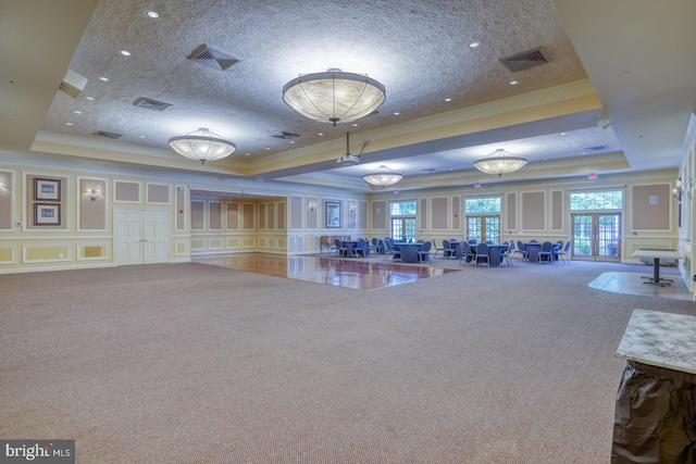 29865 Hillary Ave, Easton, MD 21601 - building lobby with ornamental molding, a decorative wall, and a textured ceiling