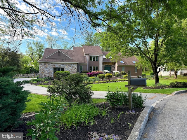4 E Spring Oak Cir, Media, PA 19063 - view of front of property with stone siding