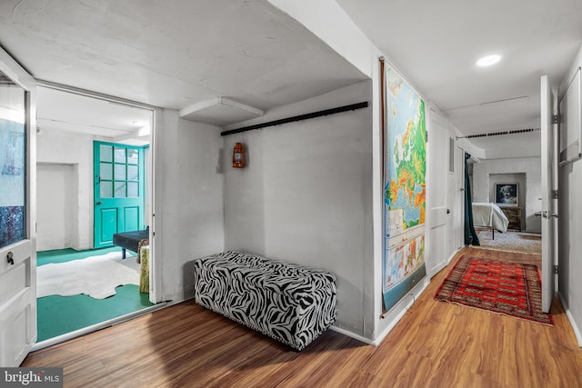 503 N Paca St, Baltimore, MD 21201 - hallway with wood finished floors