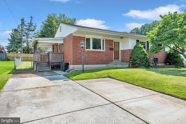 9221 Turnbull Rd, Randallstown, MD 21133 - view of front of house with brick siding and a chimney