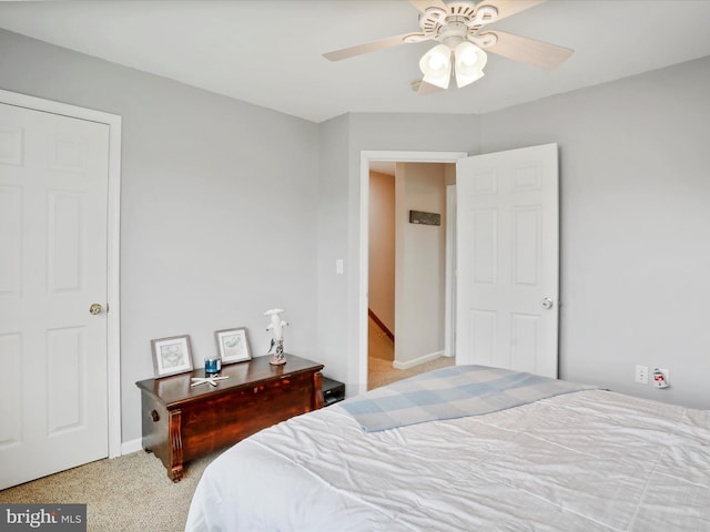 112 Toulouse Ln, Martinsburg, WV 25403 - carpeted bedroom featuring ceiling fan and baseboards