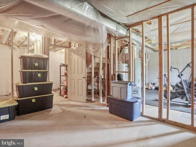112 Toulouse Ln, Martinsburg, WV 25403 - unfinished basement featuring water heater