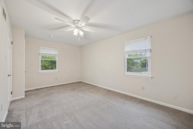 413 Eagle Rd # 7, Wayne, PA 19087 - empty room with carpet flooring, ceiling fan, and baseboards