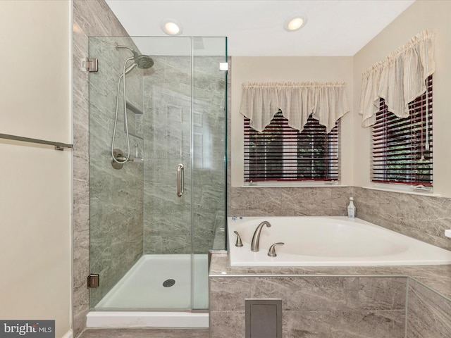6810 Morrow Way, Frederick, MD 21703 - full bathroom with a garden tub and a shower stall