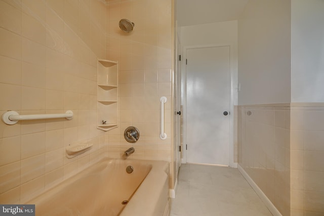 8429 Coco Rd, Baltimore, MD 21237 - bathroom with tub / shower combination and tile patterned flooring