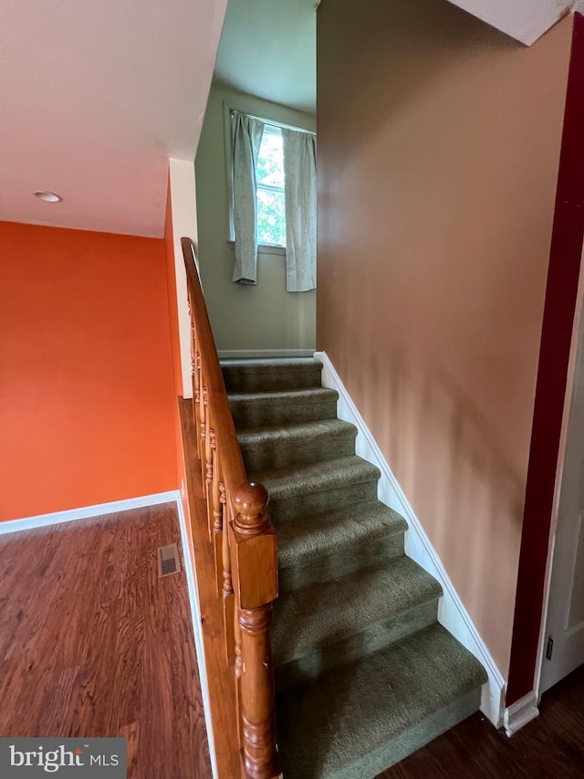 745 Cedar Ct, Red Hill, PA 18076 - stairs with wood finished floors and recessed lighting