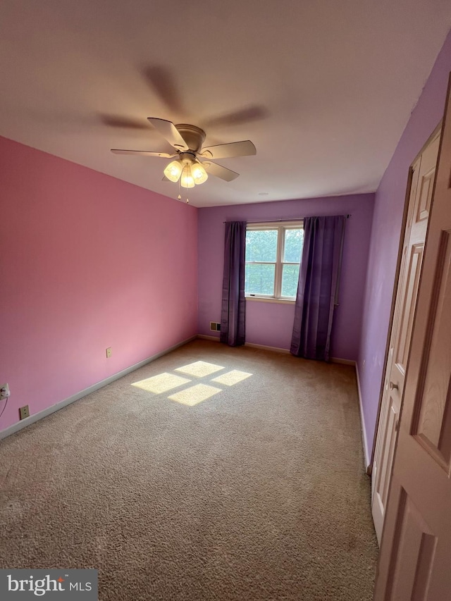 745 Cedar Ct, Red Hill, PA 18076 - carpeted empty room with a ceiling fan and baseboards