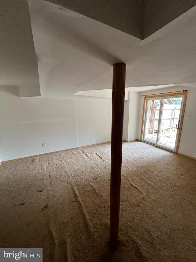 745 Cedar Ct, Red Hill, PA 18076 - unfurnished living room with carpet and baseboards