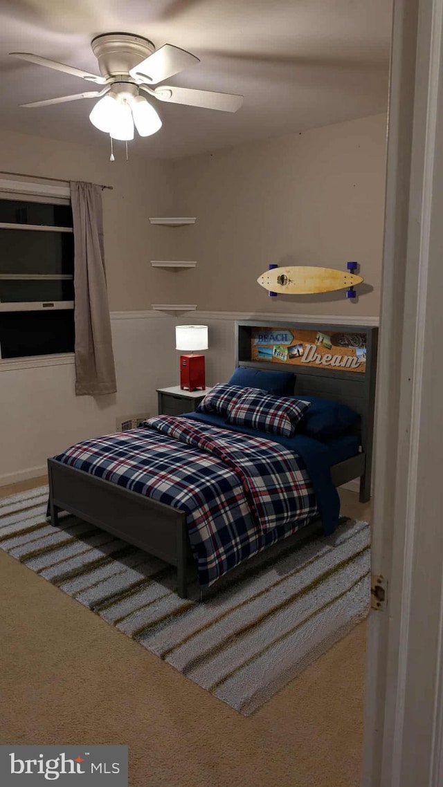 745 Cedar Ct, Red Hill, PA 18076 - carpeted bedroom with a ceiling fan
