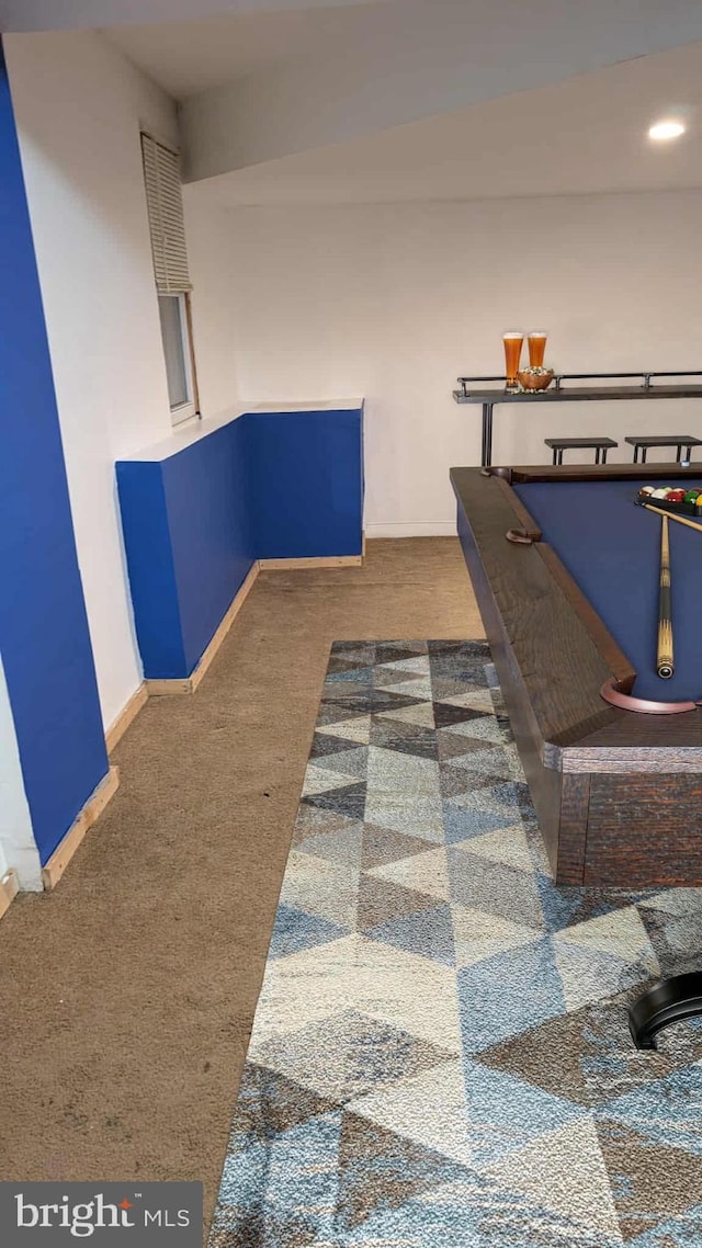 745 Cedar Ct, Red Hill, PA 18076 - hall with carpet floors and recessed lighting
