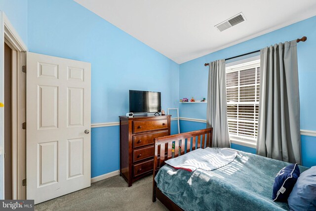 1085 Smartts Ln NE, Leesburg, VA 20176 - carpeted bedroom featuring vaulted ceiling and baseboards
