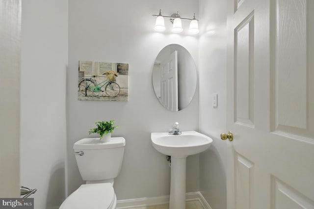6201 Knolls Ct, Elkridge, MD 21075 - bathroom with toilet and baseboards