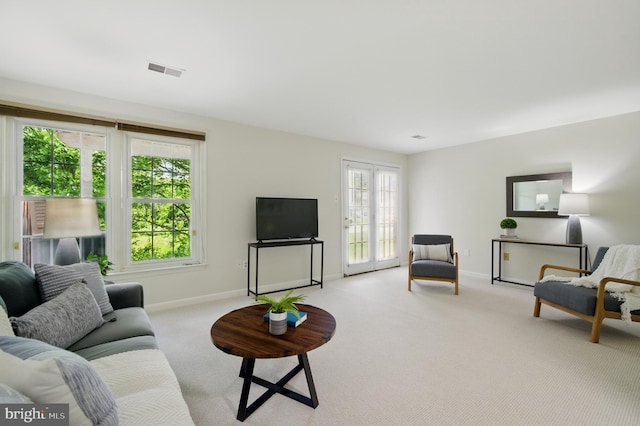 6201 Knolls Ct, Elkridge, MD 21075 - living area with light carpet and baseboards