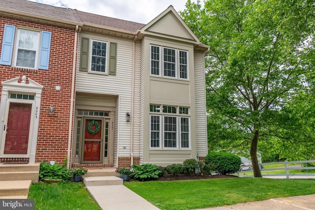 6201 Knolls Ct, Elkridge, MD 21075 - view of property featuring brick siding