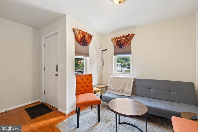 4909 Meade St NE, Washington, DC 20019 - living area with wood finished floors and baseboards