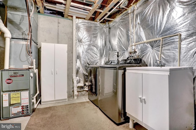 3061 Raking Leaf Dr, Abingdon, MD 21009 - unfinished below grade area with independent washer and dryer