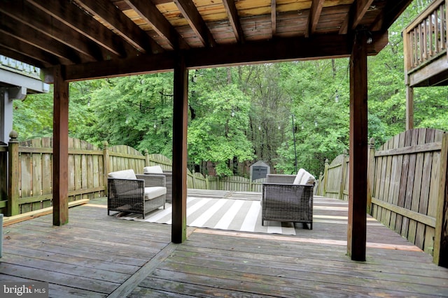 3061 Raking Leaf Dr, Abingdon, MD 21009 - wooden deck featuring a fenced backyard