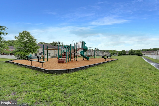 3061 Raking Leaf Dr, Abingdon, MD 21009 - community play area featuring a lawn