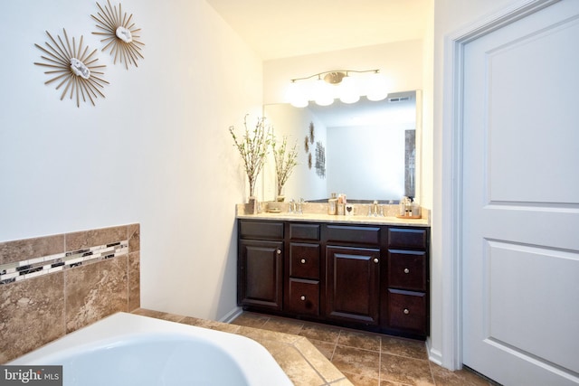 714 Shady Creek Ct, Bel Air, MD 21015 - full bathroom featuring double vanity and a bath