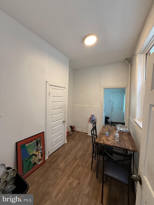 2338 W Hagert St, Philadelphia, PA 19132 - dining area with wood finished floors