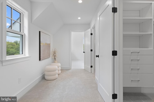 3718 Gradyville Rd, Newtown Square, PA 19073 - hall featuring healthy amount of natural light, carpet, recessed lighting, and baseboards