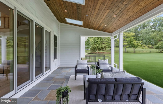 3718 Gradyville Rd, Newtown Square, PA 19073 - view of patio / terrace with outdoor lounge area