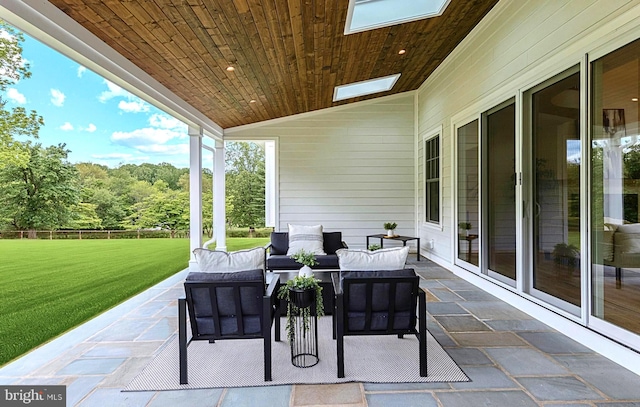 3718 Gradyville Rd, Newtown Square, PA 19073 - view of patio / terrace featuring an outdoor living space