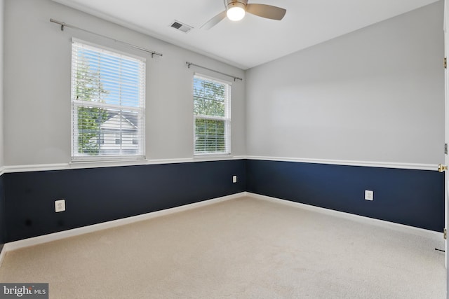 9901 Airedale Ct, Bristow, VA 20136 - unfurnished room with carpet, a ceiling fan, and baseboards