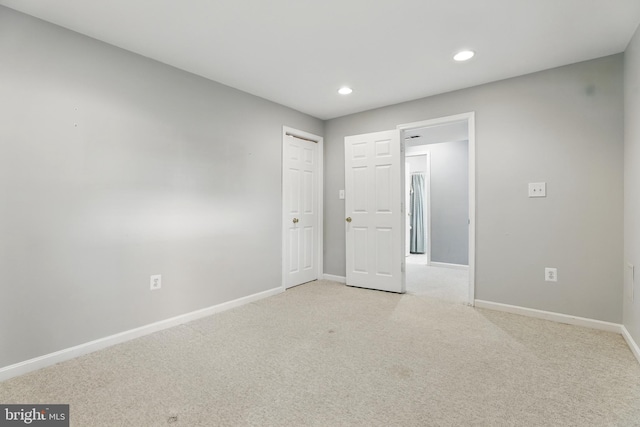 9901 Airedale Ct, Bristow, VA 20136 - unfurnished bedroom featuring baseboards, light carpet, and recessed lighting