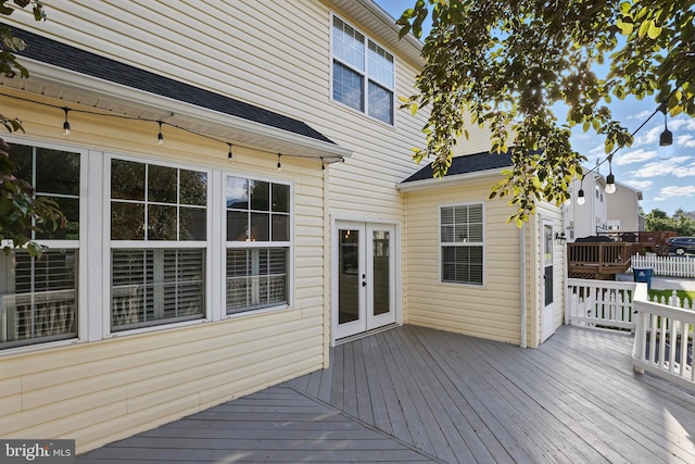 9901 Airedale Ct, Bristow, VA 20136 - wooden deck featuring french doors