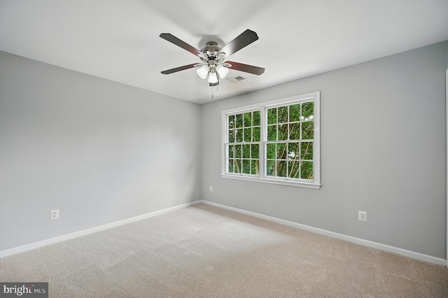 10861 Hunter Gate Way, Reston, VA 20194 - carpeted empty room featuring baseboards and a ceiling fan