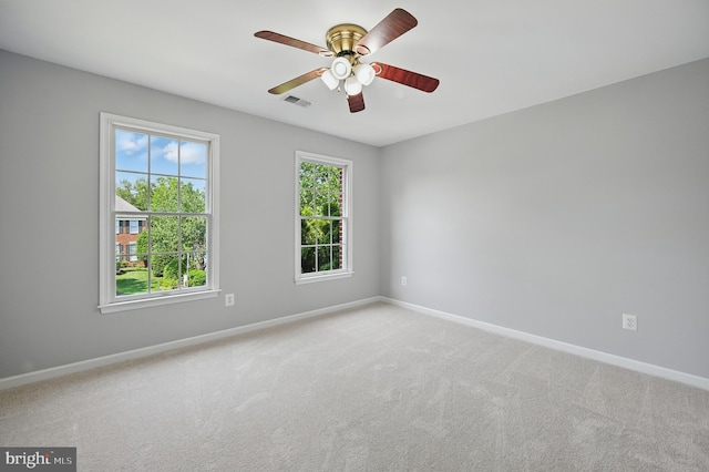 10861 Hunter Gate Way, Reston, VA 20194 - unfurnished room with ceiling fan and light carpet