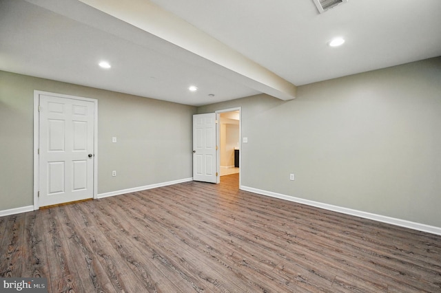 10861 Hunter Gate Way, Reston, VA 20194 - below grade area with wood finished floors and recessed lighting