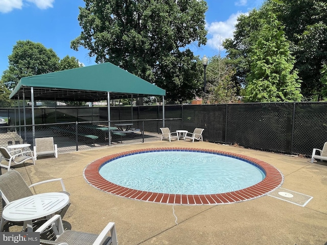 10861 Hunter Gate Way, Reston, VA 20194 - view of swimming pool with a gazebo and a patio area