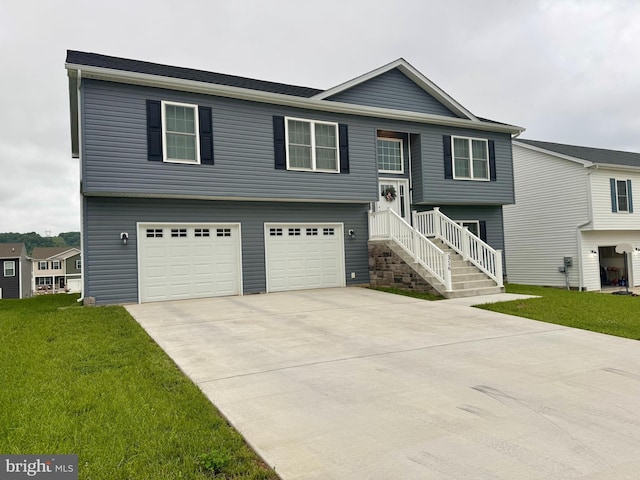 316 Pochards Ct, Martinsburg, WV 25403 - bi-level home with a garage, driveway, and a front lawn