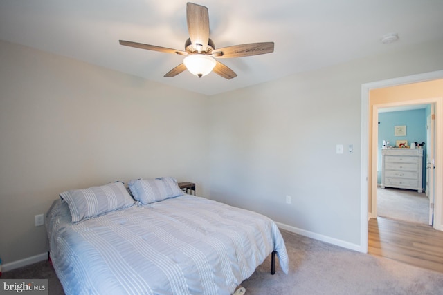 316 Pochards Ct, Martinsburg, WV 25403 - bedroom with carpet flooring, baseboards, and ceiling fan