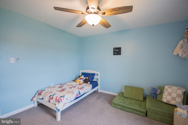 316 Pochards Ct, Martinsburg, WV 25403 - bedroom featuring carpet, baseboards, and ceiling fan