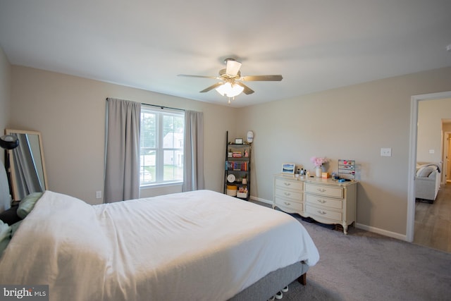 316 Pochards Ct, Martinsburg, WV 25403 - carpeted bedroom with baseboards and ceiling fan