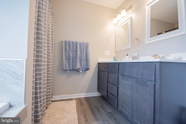 316 Pochards Ct, Martinsburg, WV 25403 - full bath featuring double vanity, wood finished floors, and baseboards