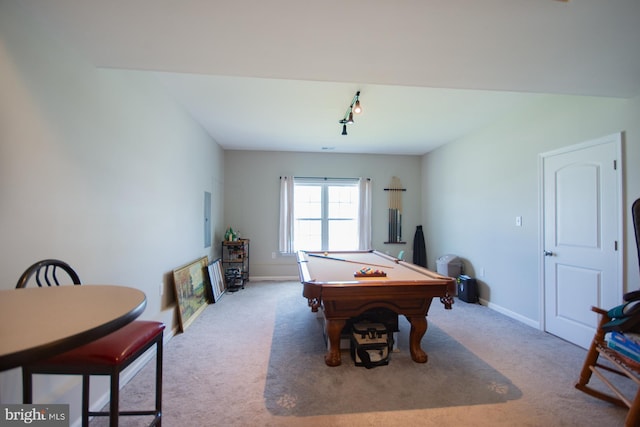 316 Pochards Ct, Martinsburg, WV 25403 - rec room featuring billiards, carpet floors, and baseboards