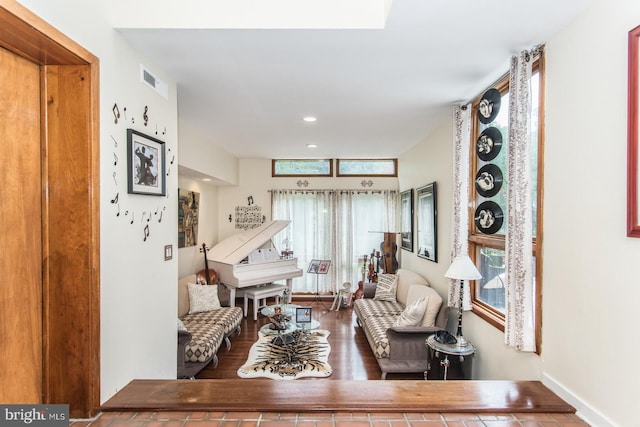 2500 Edge Hill Rd, Huntingdon Valley, PA 19006 - living area with wood finished floors and recessed lighting