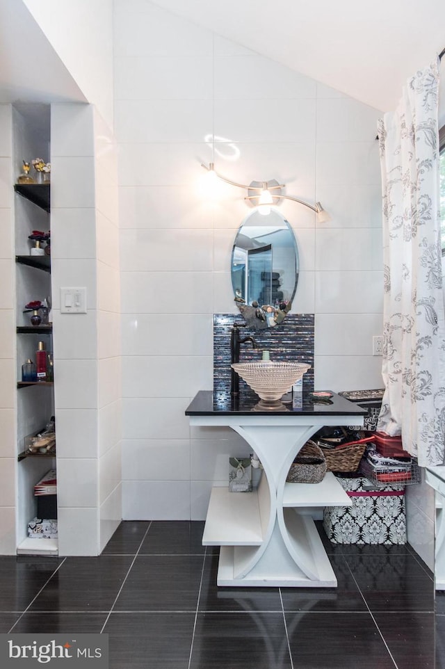2500 Edge Hill Rd, Huntingdon Valley, PA 19006 - bathroom featuring tile patterned flooring and tile walls