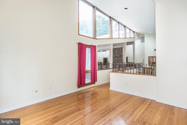 2500 Edge Hill Rd, Huntingdon Valley, PA 19006 - foyer entrance featuring wood finished floors, high vaulted ceiling, and baseboards