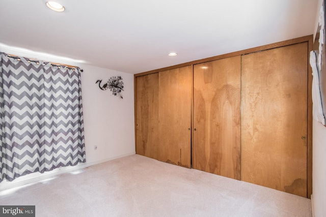 2500 Edge Hill Rd, Huntingdon Valley, PA 19006 - unfurnished bedroom featuring carpet floors, a closet, and recessed lighting