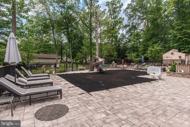 2500 Edge Hill Rd, Huntingdon Valley, PA 19006 - view of patio / terrace with view of scattered trees