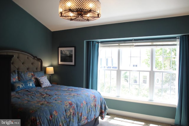 13512 Turquoise Ln, Herndon, VA 20170 - carpeted bedroom featuring baseboards and lofted ceiling