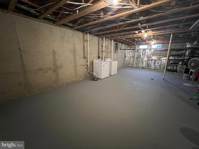 3327 Silverton Ln, Chesapeake Beach, MD 20732 - below grade area with washing machine and dryer